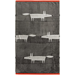Scion Mr Fox Towels Grey/Orange
